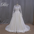 Hot Sale French Lace Mikado Wedding Gown